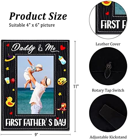 FLYAB First Fathers Day okviri za slike 4x6 tata & amp; me Father Day Photo Frames From Daughter Son First