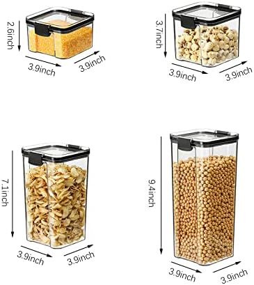 DRXVE kuhinjski kontejner za hranu, otporan na vlagu, zapečaćen, svež kontejneri za užinu, providan i velikog