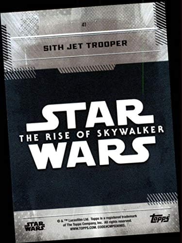 2019 Topps Star Wars uspon Skywalker serije jedan 41 Sith Jet Trooper trgovačka kartica