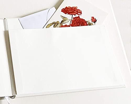 u ljubaznoj memoriji Knjiga gostiju za sahranu - neformalni obloženi Format unutrašnje stranice-Boxed-White-Size: