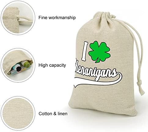 I Clover Shenanigans vezice za odlaganje torbe Candy poklon torbice za višekratnu upotrebu sklopivi i kompaktni višenamjenski džepni paket 8kom