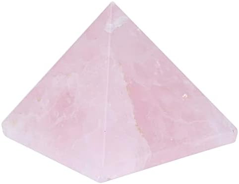 Izlečenje kristalno ružičaste kalcitne piramide metafizičke kamene piramide, kamena figurica za automatsko