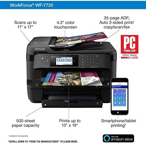 Epson WorkForce wf - 7720 bežični Inkjet štampač u boji širokog formata sa kopiranjem, skeniranjem, faksom,