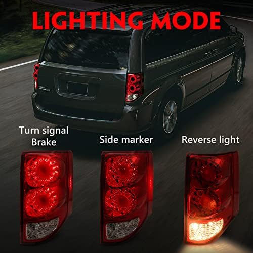Fione - za Dodge Grand Caravan Skupštini zastava 2011-2020 LED i halogeni tipa repna kočnica zadnja svjetla