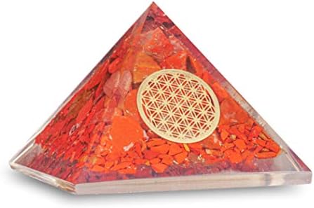 Paruhas Crvena jasper stabla orgone piramide cvijet života Reiki ljekoviti novac Kristal dragulj Početna