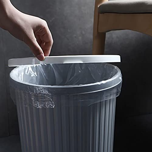 Kyusar Trash Can smeće bin mali okrugli plastični kantu za smeće, ručke, otpadne posude za kupaonicu ured za spavaću sobu Mali prostor kante za oživljenje kante za reciklažu
