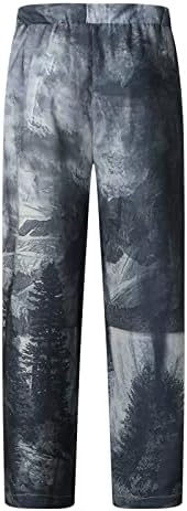 Miashui Boy 10 muške modne Casual štampane džepne pantalone na Pertlanje velike veličine pantalone muške kućne