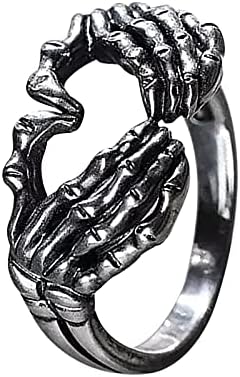 Estetska ljubavna gesta Retro zarez za polukrama Girls Trendy Europeandanca Američka ruka za kostur Prikaži svoje šarm prstenove za žene