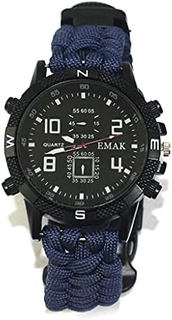 Xjjzs muški vojni sat vodootporni ručni sat LED kvarcni sat na otvorenom sportski sat kompas