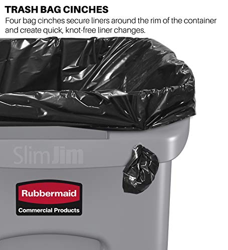 Rubbermaid komercijalnih proizvoda 2007919 Slim Jim reciklažna stanica, 4 Stream deponija/Papir/Plastika/konzerve,