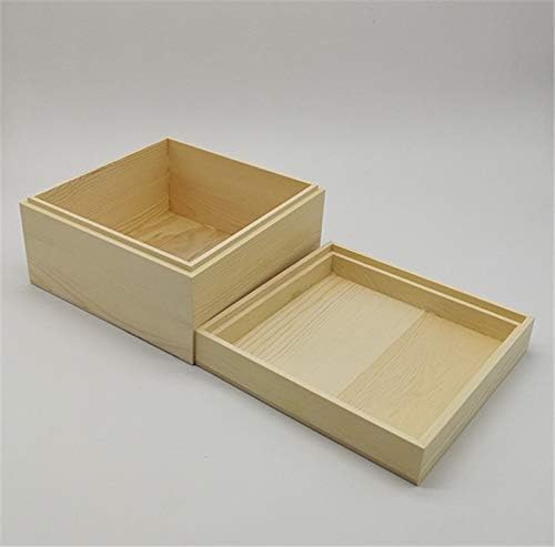 Anncus Puni drveni pravokutni okvir za odlaganje desktopske pločice za skladištenje Box i Zemlje poklopci poklon nakit Kutija Drvena kutija -