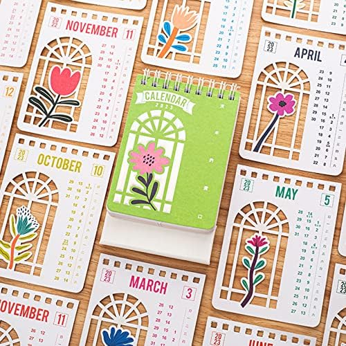 Nuobesty Office Decor ured uredi dekor 2022.9-2023.12 Kalendar stolnog kalendara Jednostavni dizajn Dekorativni