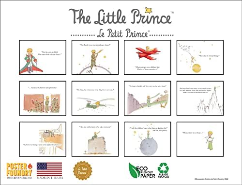 Mali princ kalendar 2023 Mjesečni zidni kalendari Le Petit francuski pisac Antoine Saint Exupery Veliki planer