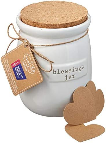 Mud Pie Inspirational Count Your Blessings Jar Set