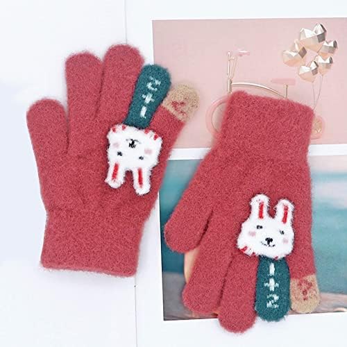 Pletene tople dječije rukavice zimske vanjske hladne slatke plišane rukavice Baby Pet rukavica za male dječake
