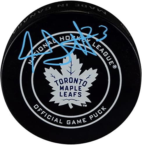 Travis Dermott Toronto Maple Leafs potpisao zvaničnu igru Pak - autogram NHL Paks