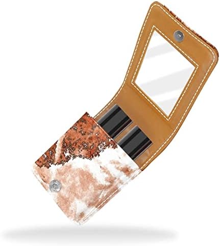 Oryuekan mini šminka za šminku sa ogledalom, torbicom za rublje za košulje u obliku kvačila, retro apstraktni