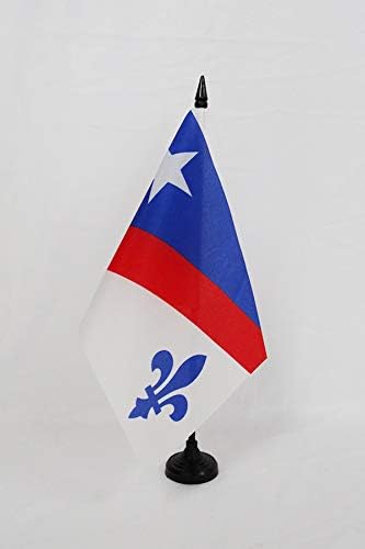 AZ zastava Francuski Amerikanci Zastava stola 5 '' x 8 '' - Franco-Amerikanski zastava 21 x 14 cm - crna