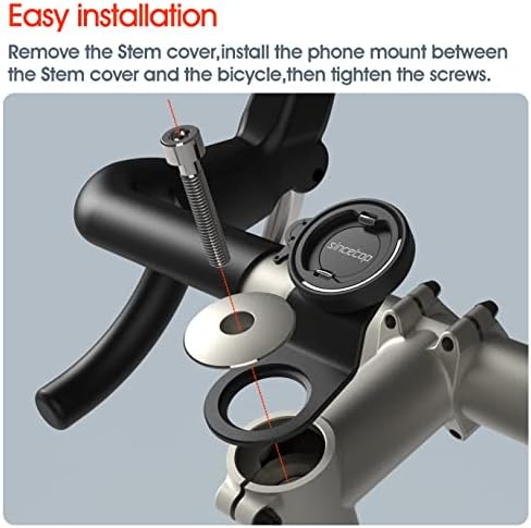 Mountain BicIkl telefon, držač za mobitel, univerzalna aluminijska ručica Stemska stezaljka, biciklizam