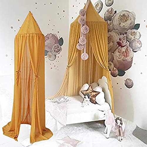 Net canopy bed Decoration žuta mreža za bebe za baldahin šifon krevetić-Pink Home Textiles nogu za