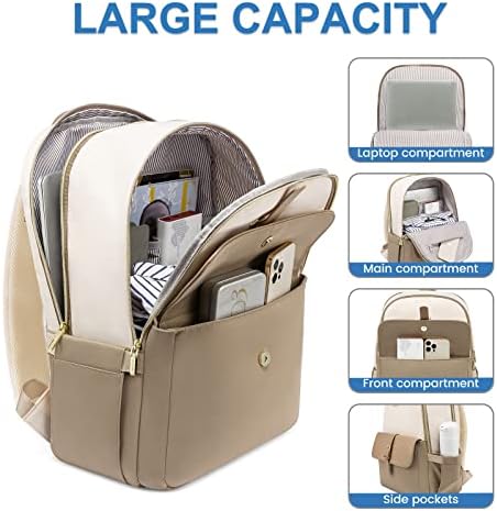 LOVEVOOK laptop ruksak za žene, putni ruksak velikog kapaciteta, lagani računarski ruksak za posao, koledž ruksak,