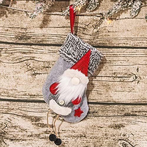 Velika staklena ploča božićne čarape velike čarape klasična šumska figura božićne čarape bombonske torbe