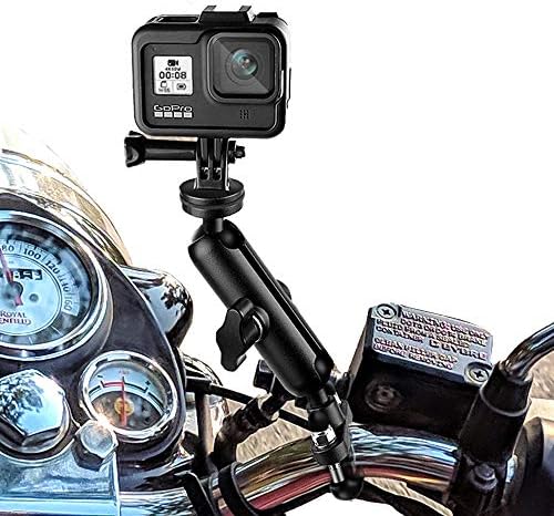 Mount za motocikl za Gopro, 360 rotacijskih metalnih akcijskih staza za stezanje kamere sa 1 / 4Thread za moto
