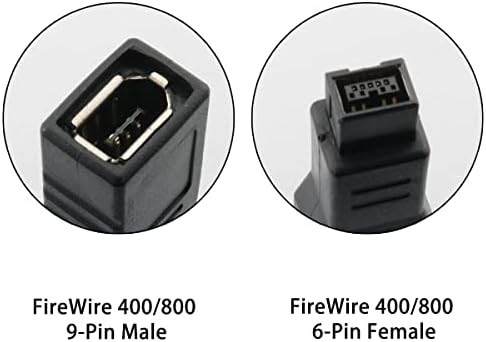 Dghaop Firewire IEEE 1394A 6-pinski ženski do 1394b 9-pinski muški 400 do 800 pretvarač adaptera
