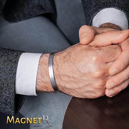 MagnetRx® magnetske narukvice za muškarce - elegantni bangle, golf / tenis lakat i ravnoteža - Muška magnetska narukvica