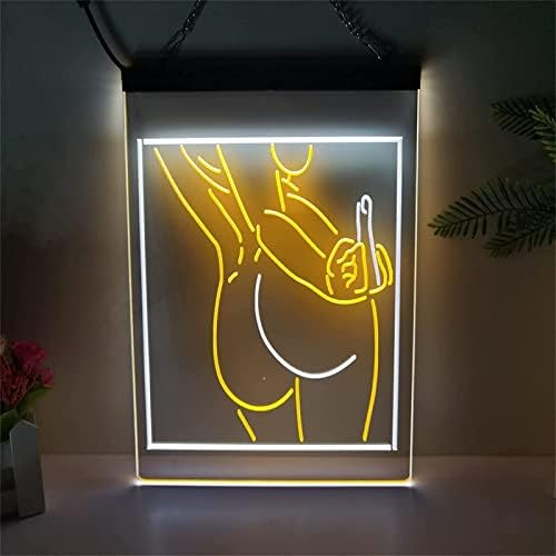 DVTEL Žene Gole Ass Neon Poznat LED modeliranje svjetlo svjetlosnih slova Naonboard Akrilni