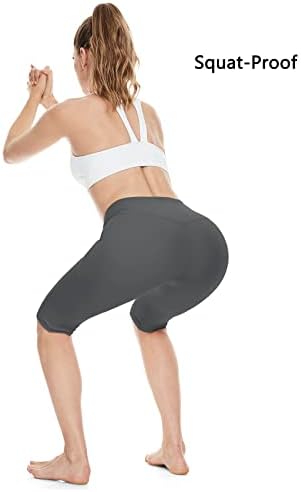 H Hellisal Capri gamaše za žene visoke strukske kratke hlače Džepovi Yoga ljetni trening