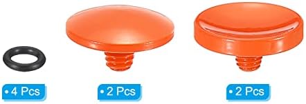 Patikil Cameru tipka za zatvaranje, tipka za punjenje mekanog zatvarača 4 pakovanje Pure bakrena kamera pogodna za DSLR / SLR kameru, narandžaste