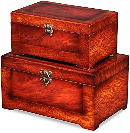 Cheung's Home Unutarnja dekorativna drvena kutija za odlaganje furnira, set od 2