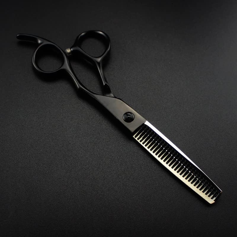 Škare za rezanje kose, 6inch Japan 440C čelična crna kose škare za kosu za šišanje Tracking Barber alati Rezanje