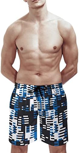 Uslužne gaćice za muškarce Brze suhog kupaćeg kupanja kupaći kostim s džepovima Tropsko ispis Atletska vježba