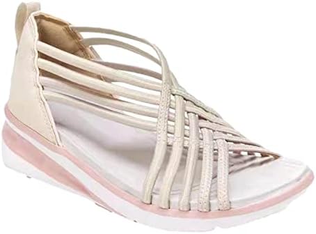 Ženske rimske sandale s niskim visokim disajnim ribljim cipelama na plaži Europska američka moda