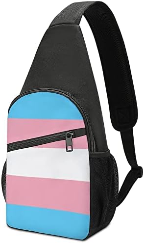 Transrodni ponos Zastava mala torba preko ramena ruksak Torba za prsa Travel planinarenje Daypack za muškarce