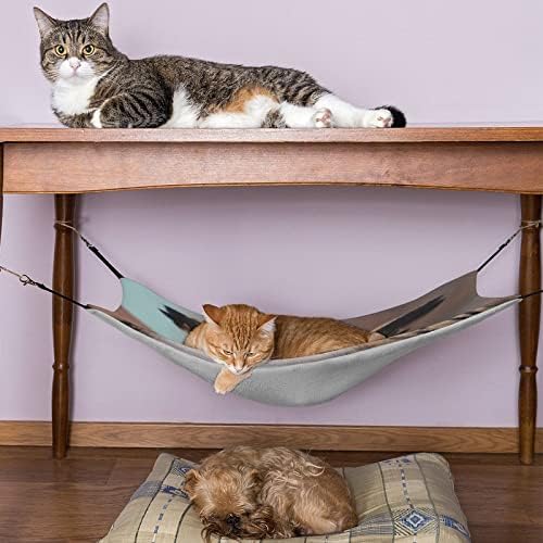 Viseća mreža za kućne ljubimce slatka Sova mačka spavaći krevet sa podesivim kaiševima i metalnim kukama