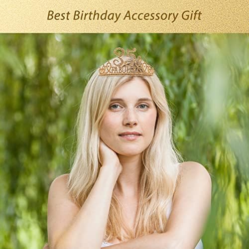 35. rođendanski krila i tiara za žene - fenomenalno svjetlo sash + fenomenalno rhinestone zlato