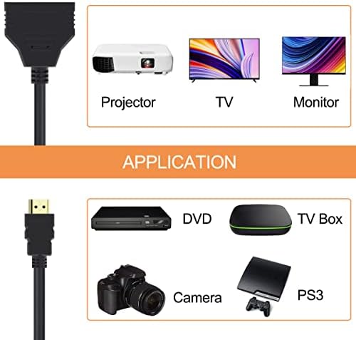Drkardu HDMI razdjelt kabl 1080p HDMI 1 u 2 out HDMI mužjak do dvostrukog ženka 1 do 2 puta adapter
