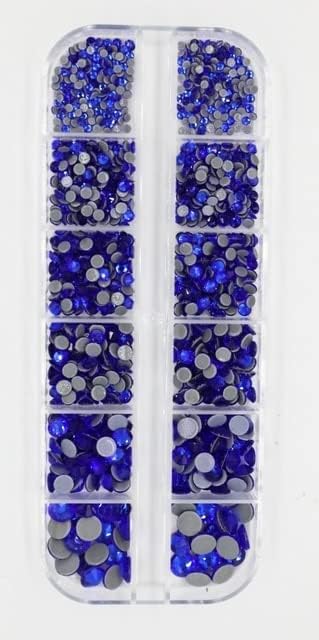 1000kom / kutija 4 Opalne boje Crystal Fix Nail Art Rhinestones mješavina 6 Veličina стразы HotFix