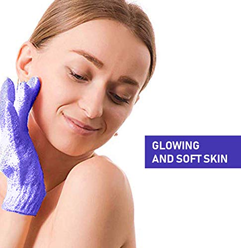 EXCLAIM Beauty rukavice za piling tijela rukavice za čišćenje tijela za tuš, Spa, masažne rukavice za tuširanje