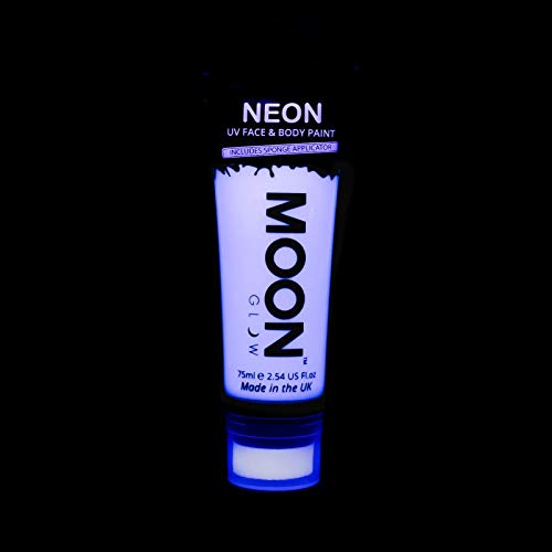 Mjesec Glow Supersize 2.54oz Blacklight Neon UV Boja za lice i tijelo - Intense Ljubičasta -