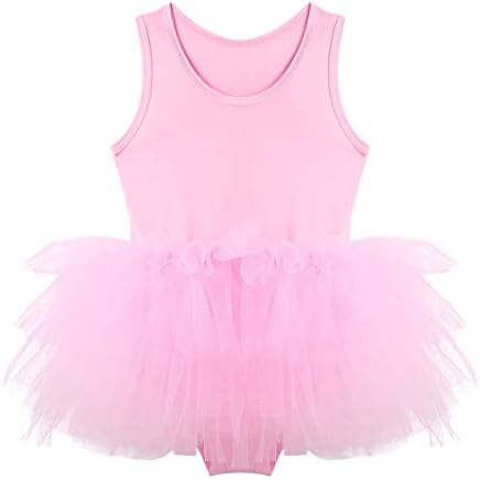 Yeador Kids Girls Ballet Dance Tutu Camisole Gauzy haljina gimnastika Skirted Leotard Princess Dancewear