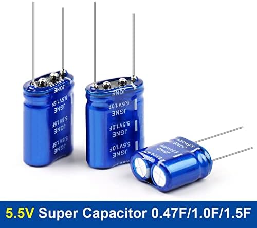 Hikota 2pcs super kondenzator 5.5V 0.47F / 1.0F / 1.5F Kombinacija kondenzatora 5,5V kondenzatori