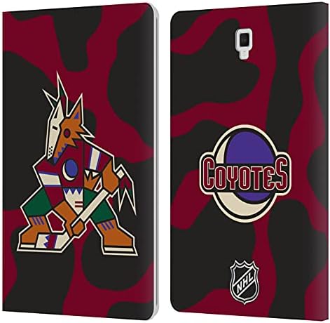 Dizajni za glavu Službeno licencirani NHL Puck Texteure Arizona Coyotes kožna knjiga Novčani poklopac poklopca Kompatibilan sa Galaxy Tab S4 10.5
