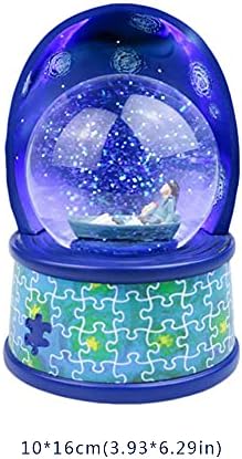 NSDRBX Crystal Ball Music Box, Resin Crystal Ručno izrezbarena iznutra, izvrsni prikaz karaktera, rođendan punog mjeseca Komemoracija putovanja