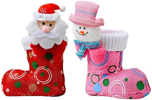 Funpa 2pcs Božićne čarape Dekorativni lijepi Xmas Drvo Dekor Xmas bombone za zabavu