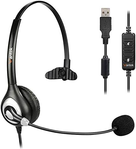 USB slušalice sa mikrofonom poništavanje buke & Audio kontrole, kompjuterske slušalice za PC Laptop, posao,