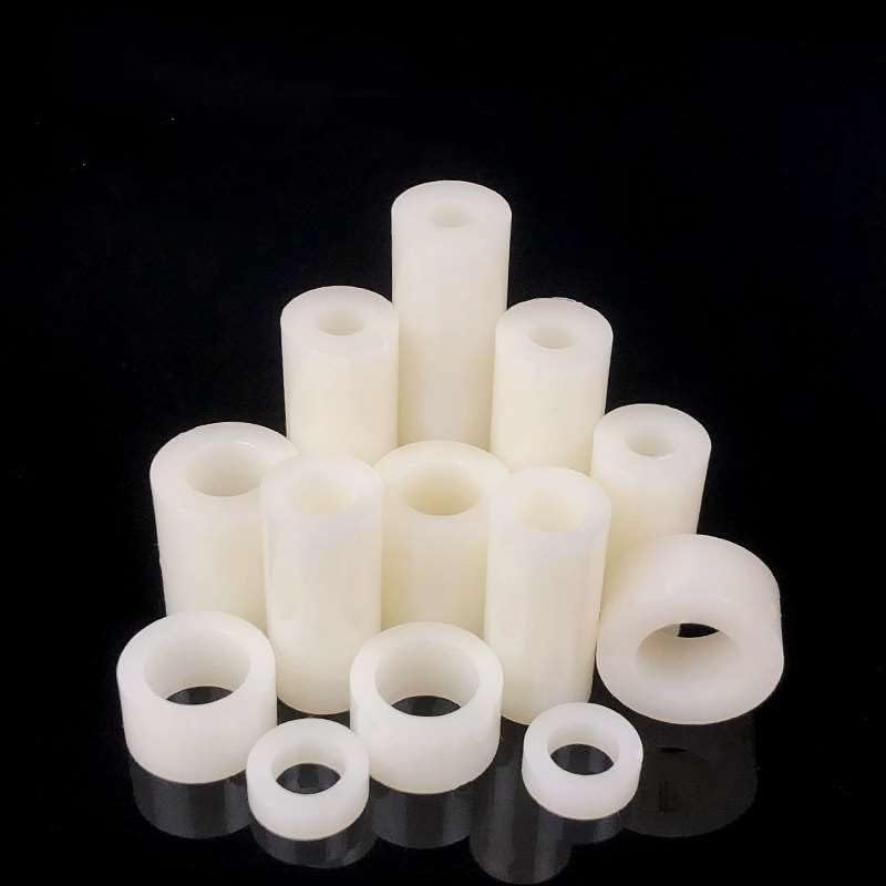 Sakupljač 20 / 50pcs m3 m4 m5 m6 m8 bijeli ABS najlonski plastični odsječeni razmaknirani krug šupljih prašine